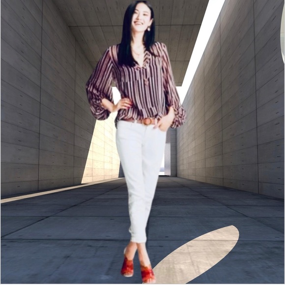 CABI BLOUSE SHEER - Picture 1 of 8